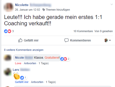 2019-01-28 - Nicolette S. - 1. Verkauf